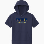 Devon Prep <span class="pdp-name-mascot">Devon Tide</span> Sport-Tek Youth Sport-Wick Fleece Short Sleeve Hoodie Front Thumbnail