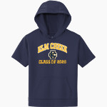 Elm Creek Buffaloes <span class="pdp-name-mascot">Elm Creek Buffaloes</span> Sport-Tek Youth Sport-Wick Fleece Short Sleeve Hoodie Front Thumbnail