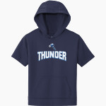 Out-of-Door Thunder Sport-Tek Youth Sport-Wick Fleece Short Sleeve Hoodie Front Thumbnail