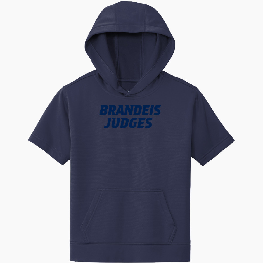 Brandeis Judges Online Store <span class="pdp-name-mascot">Brandeis Judges</span> Sport-Tek Youth Sport-Wick Fleece Short Sleeve Hoodie