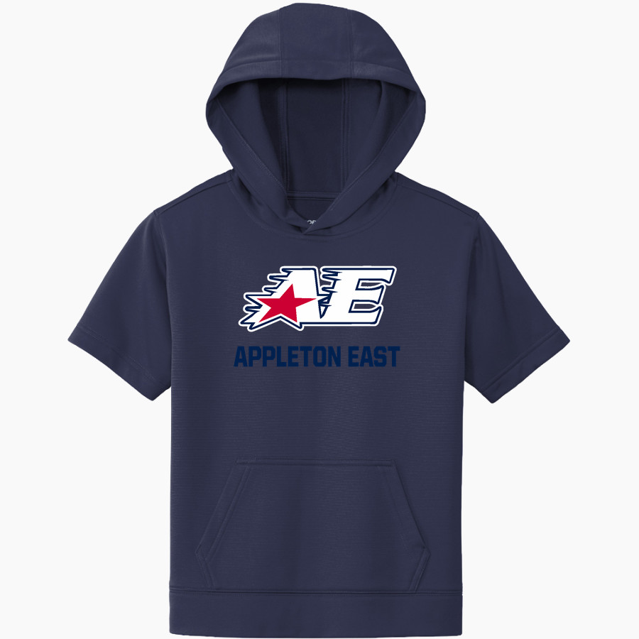 APPLETON EAST PATRIOTS <span class="pdp-name-mascot">EAST PATRIOTS</span> Sport-Tek Youth Sport-Wick Fleece Short Sleeve Hoodie