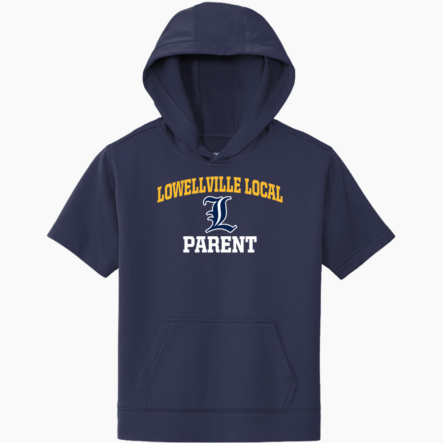 LOWELLVILLE LOCAL HIGH SCHOOL ROCKETS <span class="pdp-name-mascot">LOWELLVILLE LOCAL ROCKETS</span> Sport-Tek Youth Sport-Wick Fleece Short Sleeve Hoodie
