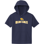 Rock Valley Golden Eagles <span class="pdp-name-mascot">Rock Valley Golden Eagles</span> Sport-Tek Youth Sport-Wick Fleece Short Sleeve Hoodie Front Thumbnail
