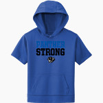 Central Panthers Sport-Tek Youth Sport-Wick Fleece Short Sleeve Hoodie Front Thumbnail