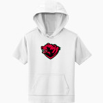 WashU Online Store <span class="pdp-name-mascot">Washington University Bears</span> Sport-Tek Youth Sport-Wick Fleece Short Sleeve Hoodie Front Thumbnail