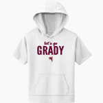 WM E GRADY VOC TECH SCHOOL FALCONS Sport-Tek Youth Sport-Wick Fleece Short Sleeve Hoodie Front Thumbnail