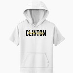 Clinton Dark Horses <span class="pdp-name-mascot">Clinton Dark Horses</span> Sport-Tek Youth Sport-Wick Fleece Short Sleeve Hoodie Front Thumbnail