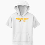 PERQUIMANS COUNTY HIGH SCHOOL PIRATES <span class="pdp-name-mascot">PERQUIMANS COUNTY PIRATES</span> Sport-Tek Youth Sport-Wick Fleece Short Sleeve Hoodie Front Thumbnail