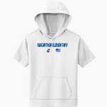 MacArthur Elementary Mustangs <span class="pdp-name-mascot">McArthur Elementary</span> Sport-Tek Youth Sport-Wick Fleece Short Sleeve Hoodie Front Thumbnail
