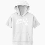 Garfield Bulldogs Sport-Tek Youth Sport-Wick Fleece Short Sleeve Hoodie Front Thumbnail