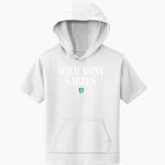 Schalmont Sabres Sport-Tek Youth Sport-Wick Fleece Short Sleeve Hoodie Front Thumbnail