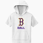 BALL HIGH SCHOOL GOLDEN TORNADOES <span class="pdp-name-mascot">BALL GOLDEN TORNADOES</span> Sport-Tek Youth Sport-Wick Fleece Short Sleeve Hoodie Front Thumbnail
