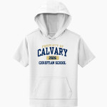 Calvary Lions <span class="pdp-name-mascot">Calvary Lions</span> Sport-Tek Youth Sport-Wick Fleece Short Sleeve Hoodie Front Thumbnail