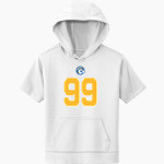 BRIAR CLIFF Chargers <span class="pdp-name-mascot">BRIAR CLIFF Chargers</span> Sport-Tek Youth Sport-Wick Fleece Short Sleeve Hoodie Front Thumbnail