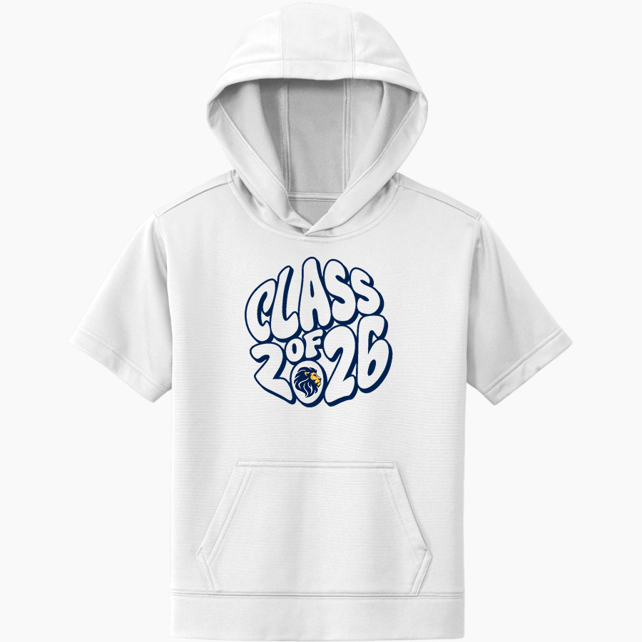 Founders Classical Lions <span class="pdp-name-mascot">Founders Classical Lions</span> Sport-Tek Youth Sport-Wick Fleece Short Sleeve Hoodie