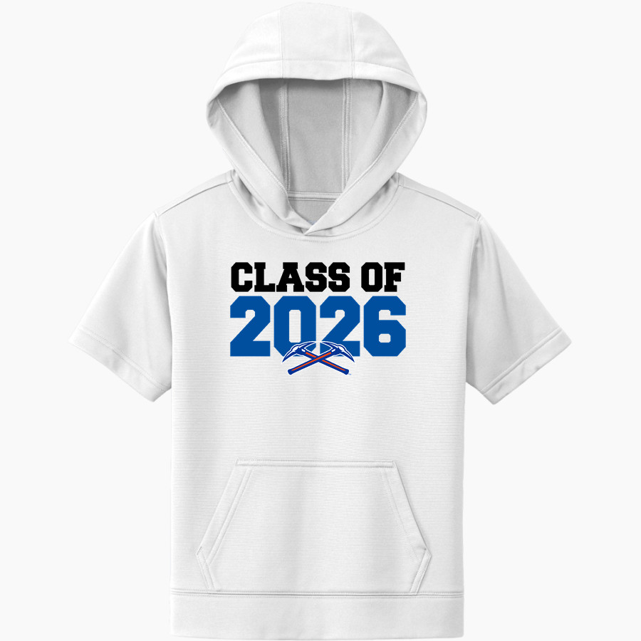 UW-Platteville PIONEERS ONLINE STORE <span class="pdp-name-mascot">UW-Platteville Pioneers</span> Sport-Tek Youth Sport-Wick Fleece Short Sleeve Hoodie
