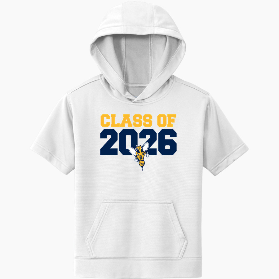 Rochester YellowJackets <span class="pdp-name-mascot">University of Rochester Athletics</span> Sport-Tek Youth Sport-Wick Fleece Short Sleeve Hoodie