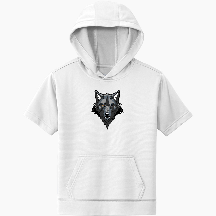 San Jacinto Valley Academy <span class="pdp-name-mascot">San Jacinto Valley Academy Wolves</span> Sport-Tek Youth Sport-Wick Fleece Short Sleeve Hoodie