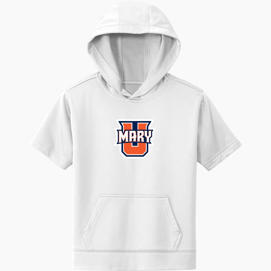 UMary Marauders Online Store <span class="pdp-name-mascot">University of Mary Marauders</span> Sport-Tek Youth Sport-Wick Fleece Short Sleeve Hoodie