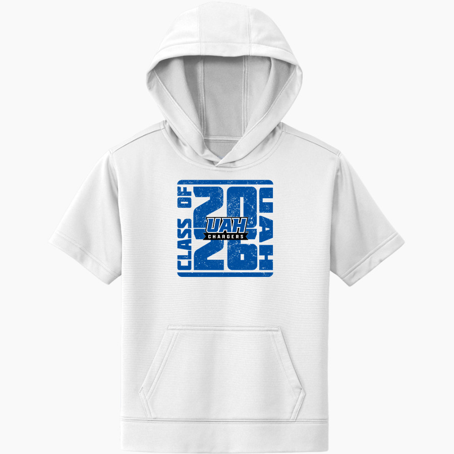 UAH Chargers <span class="pdp-name-mascot">University of Alabama Chargers</span> Sport-Tek Youth Sport-Wick Fleece Short Sleeve Hoodie