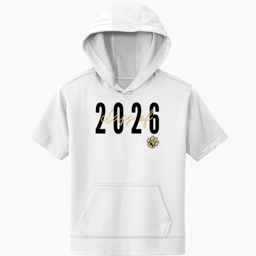 Manassas Park Cougars Sport-Tek Youth Sport-Wick Fleece Short Sleeve Hoodie