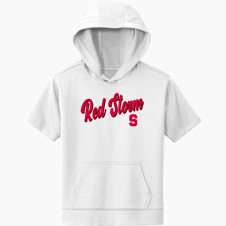 Stonybrook Red Storm <span class="pdp-name-mascot">Stonybrook Middle and Intermediate School Red Storm</span> Sport-Tek Youth Sport-Wick Fleece Short Sleeve Hoodie
