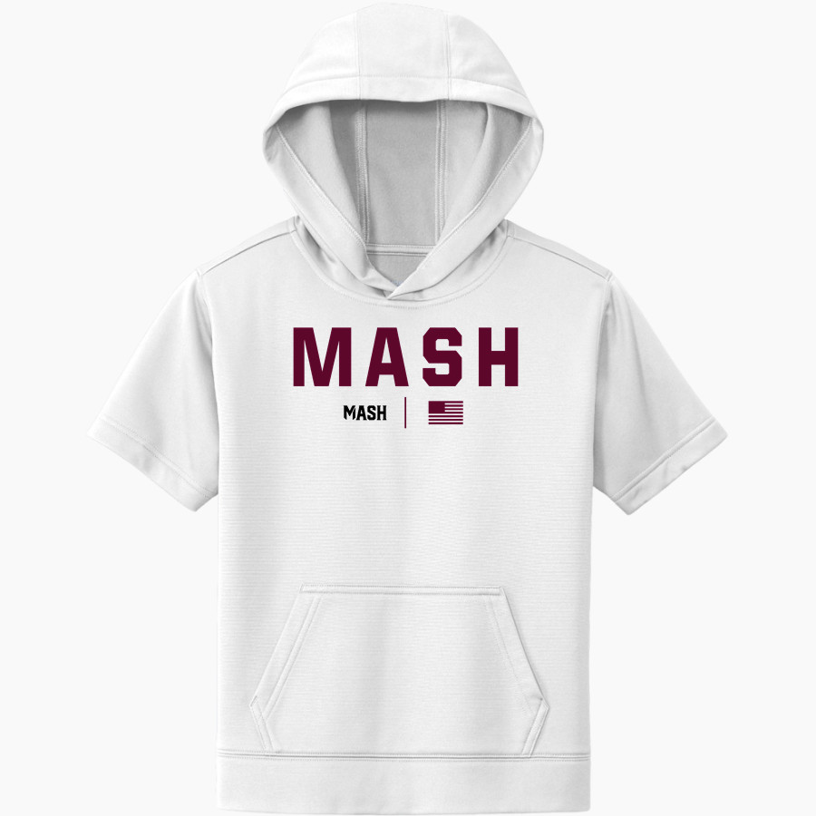 Mash Athletics <span class="pdp-name-mascot">Minnesota Mash Baseball Club</span> Sport-Tek Youth Sport-Wick Fleece Short Sleeve Hoodie