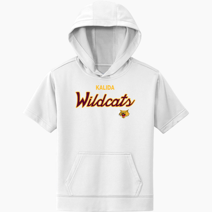 KALIDA HIGH SCHOOL WILDCATS <span class="pdp-name-mascot">KALIDA WILDCATS</span> Sport-Tek Youth Sport-Wick Fleece Short Sleeve Hoodie