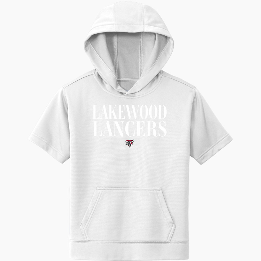 LAKEWOOD HIGH SCHOOL LANCERS <span class="pdp-name-mascot">LAKEWOOD LANCERS</span> Sport-Tek Youth Sport-Wick Fleece Short Sleeve Hoodie