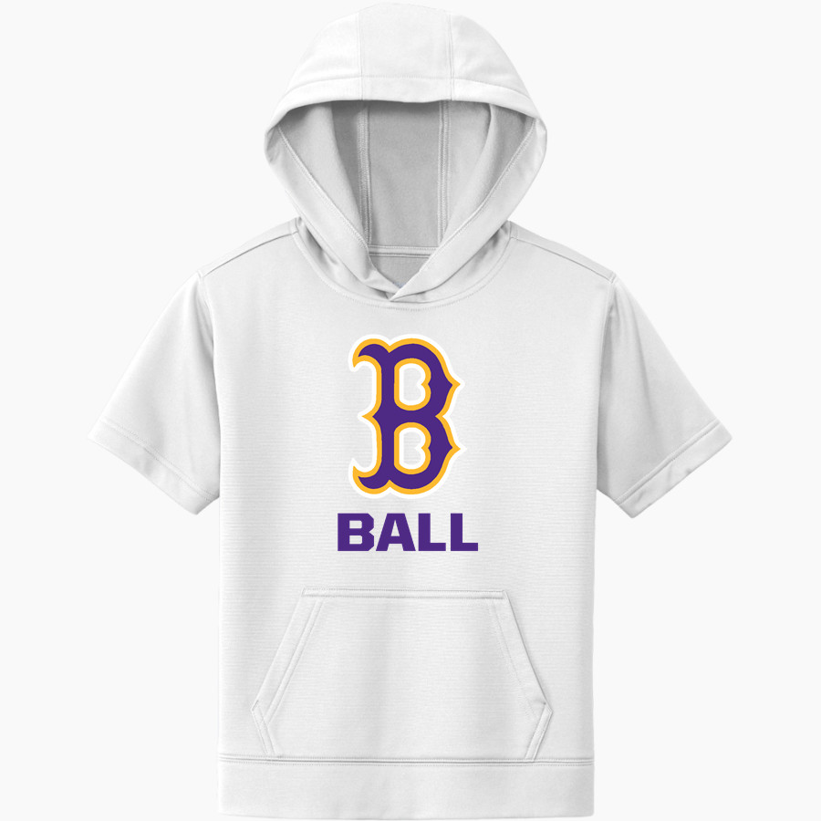 BALL HIGH SCHOOL GOLDEN TORNADOES <span class="pdp-name-mascot">BALL GOLDEN TORNADOES</span> Sport-Tek Youth Sport-Wick Fleece Short Sleeve Hoodie