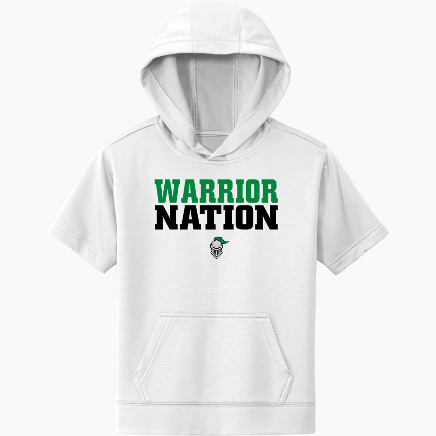 West Lutheran Warriors Sport-Tek Youth Sport-Wick Fleece Short Sleeve Hoodie