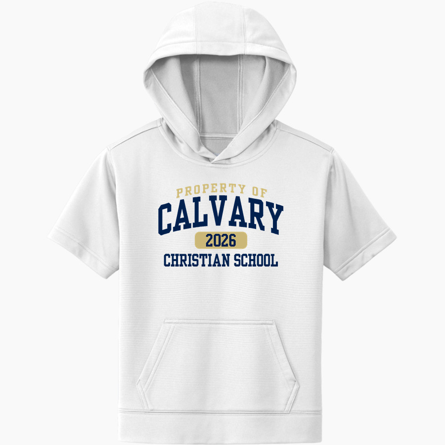 Calvary Lions <span class="pdp-name-mascot">Calvary Lions</span> Sport-Tek Youth Sport-Wick Fleece Short Sleeve Hoodie