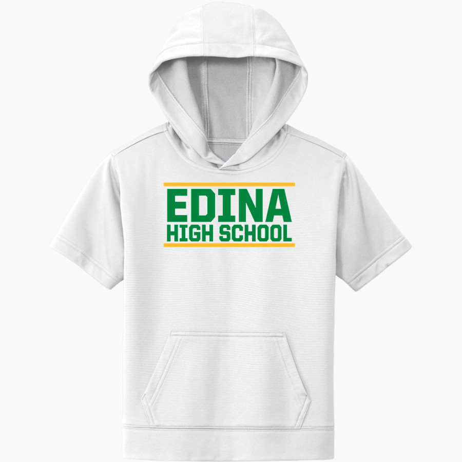 Edina High School The Official Online Store Sport-Tek Youth Sport-Wick Fleece Short Sleeve Hoodie
