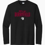 THE DERRYFIELD SCHOOL COUGARS Sport-Tek Youth Long Sleeve PosiCharge Competitor Tee Front Thumbnail