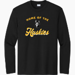HIGHLAND HIGH SCHOOL HUSKIES Sport-Tek Youth Long Sleeve PosiCharge Competitor Tee Front Thumbnail