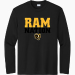 Worth Rams Sport-Tek Youth Long Sleeve PosiCharge Competitor Tee Front Thumbnail