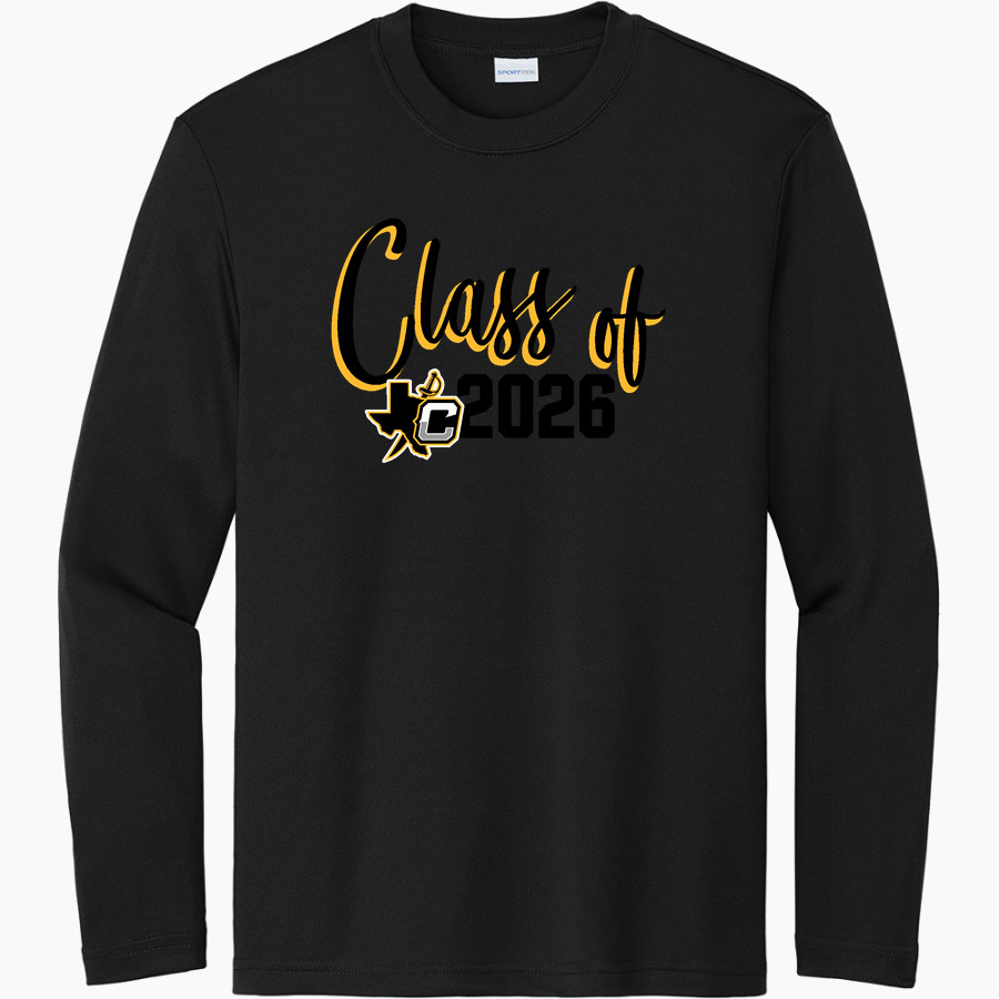 CRANDALL HIGH SCHOOL PIRATES Sport-Tek Youth Long Sleeve PosiCharge Competitor Tee