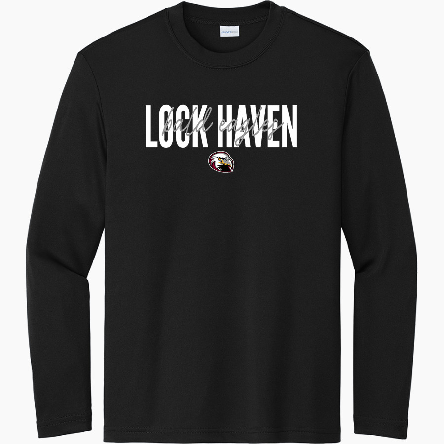 Lock Haven Bald Eagles <span class="pdp-name-mascot">Lock Haven University Bald Eagles</span> Sport-Tek Youth Long Sleeve PosiCharge Competitor Tee