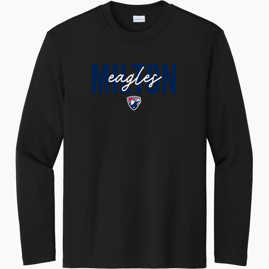 Milton Eagles Sport-Tek Youth Long Sleeve PosiCharge Competitor Tee