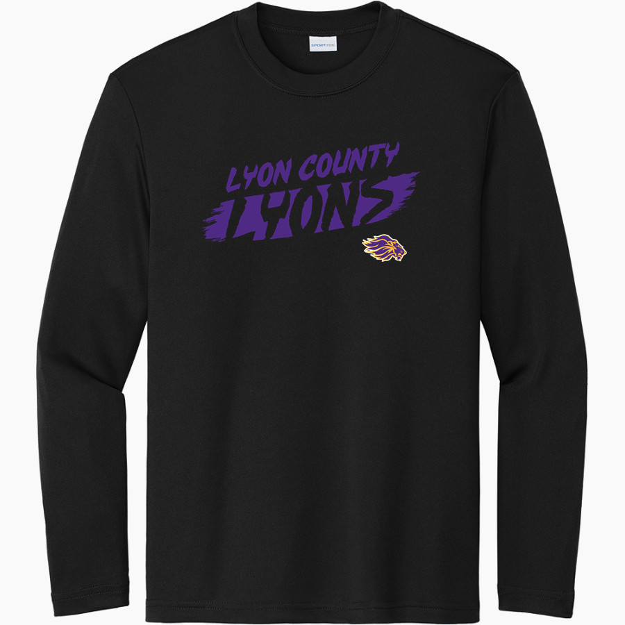 LYON COUNTY HIGH SCHOOL LYONS Sport-Tek Youth Long Sleeve PosiCharge Competitor Tee