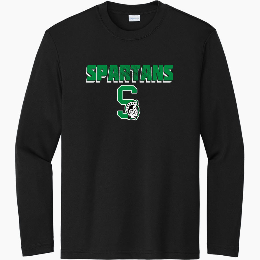 WEST MONONA HIGH SCHOOL SPARTANS Sport-Tek Youth Long Sleeve PosiCharge Competitor Tee