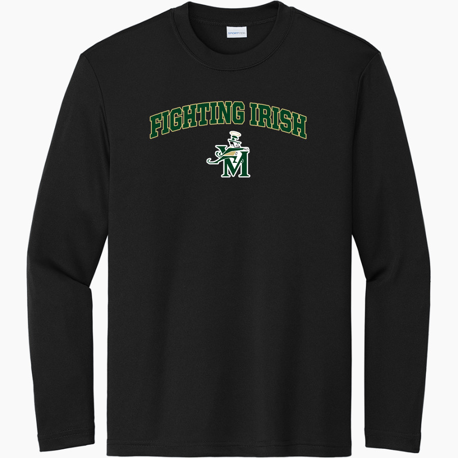 ST. VINCENT-ST. MARY H S FIGHTING IRISH Sport-Tek Youth Long Sleeve PosiCharge Competitor Tee
