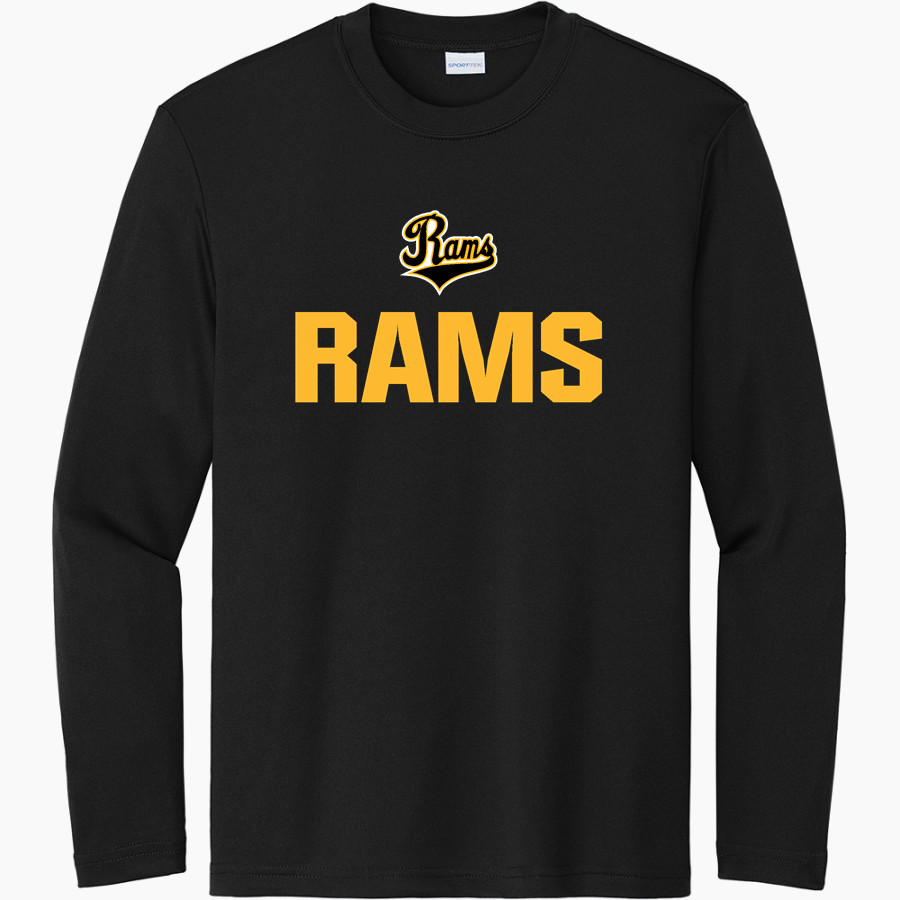 Worth Rams Sport-Tek Youth Long Sleeve PosiCharge Competitor Tee