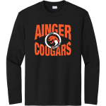 Ainger Cougars <span class="pdp-name-mascot">Ainger Cougars</span> Sport-Tek Youth Long Sleeve PosiCharge Competitor Tee Front Thumbnail