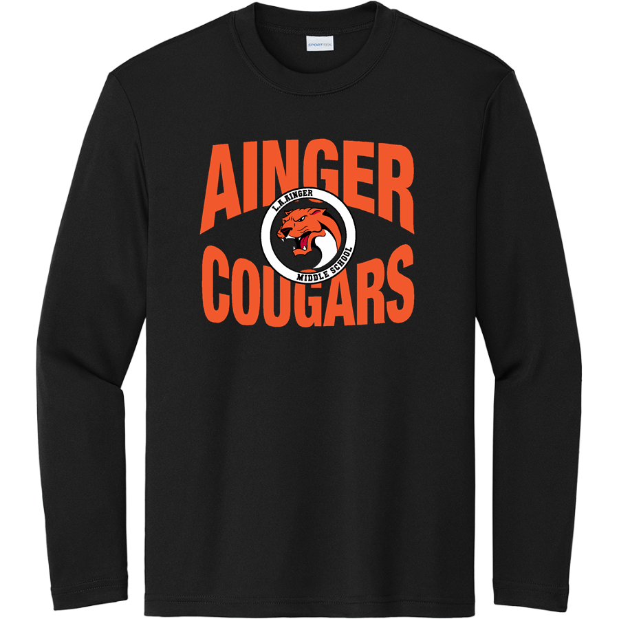 Ainger Cougars <span class="pdp-name-mascot">Ainger Cougars</span> Sport-Tek Youth Long Sleeve PosiCharge Competitor Tee