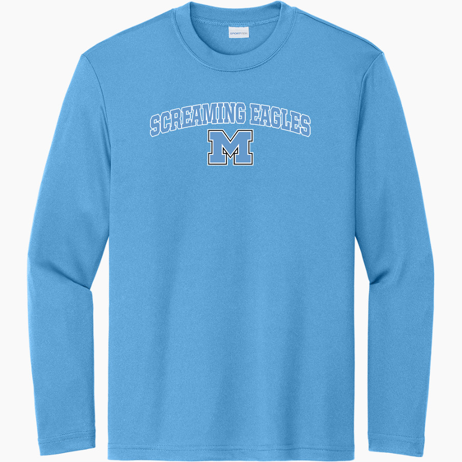 MIDLAKES HIGH SCHOOL SCREAMING EAGLES <span class="pdp-name-mascot">MIDLAKES SCREAMING EAGLES</span> Sport-Tek Youth Long Sleeve PosiCharge Competitor Tee