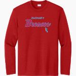 Zachary Broncos <span class="pdp-name-mascot">Zachary Broncos</span> Sport-Tek Youth Long Sleeve PosiCharge Competitor Tee Front Thumbnail