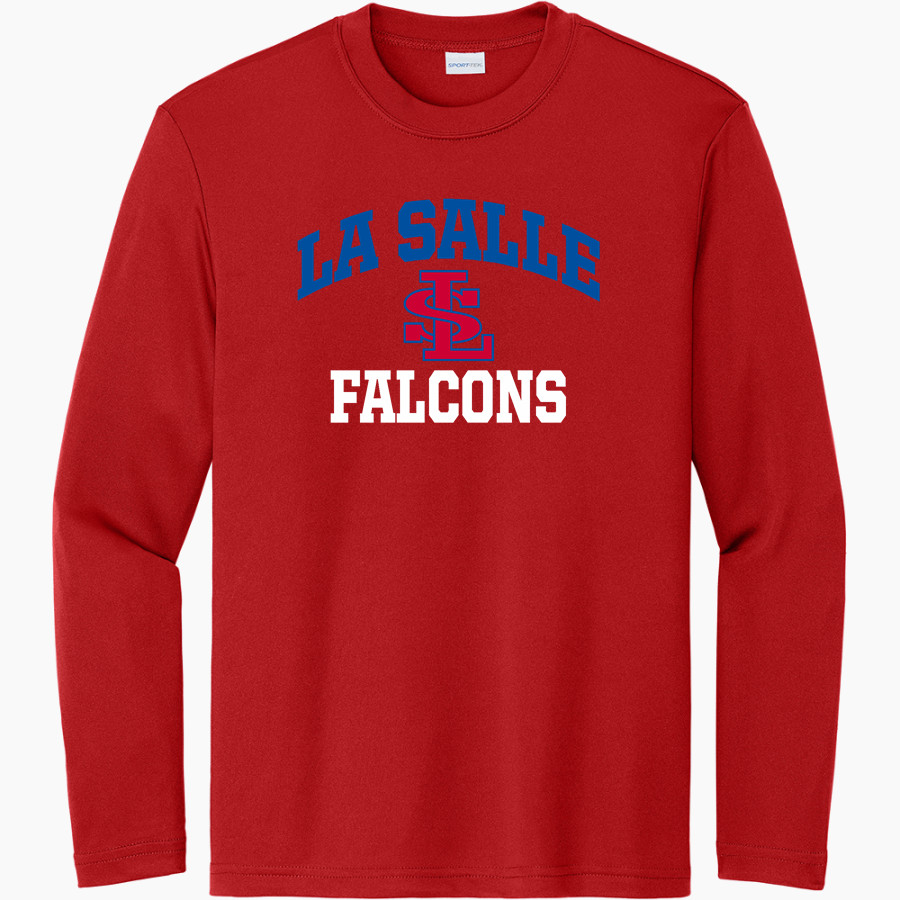 LA SALLE CATHOLIC COLLEGE PREP FALCONS <span class="pdp-name-mascot">LA SALLE FALCONS</span> Sport-Tek Youth Long Sleeve PosiCharge Competitor Tee