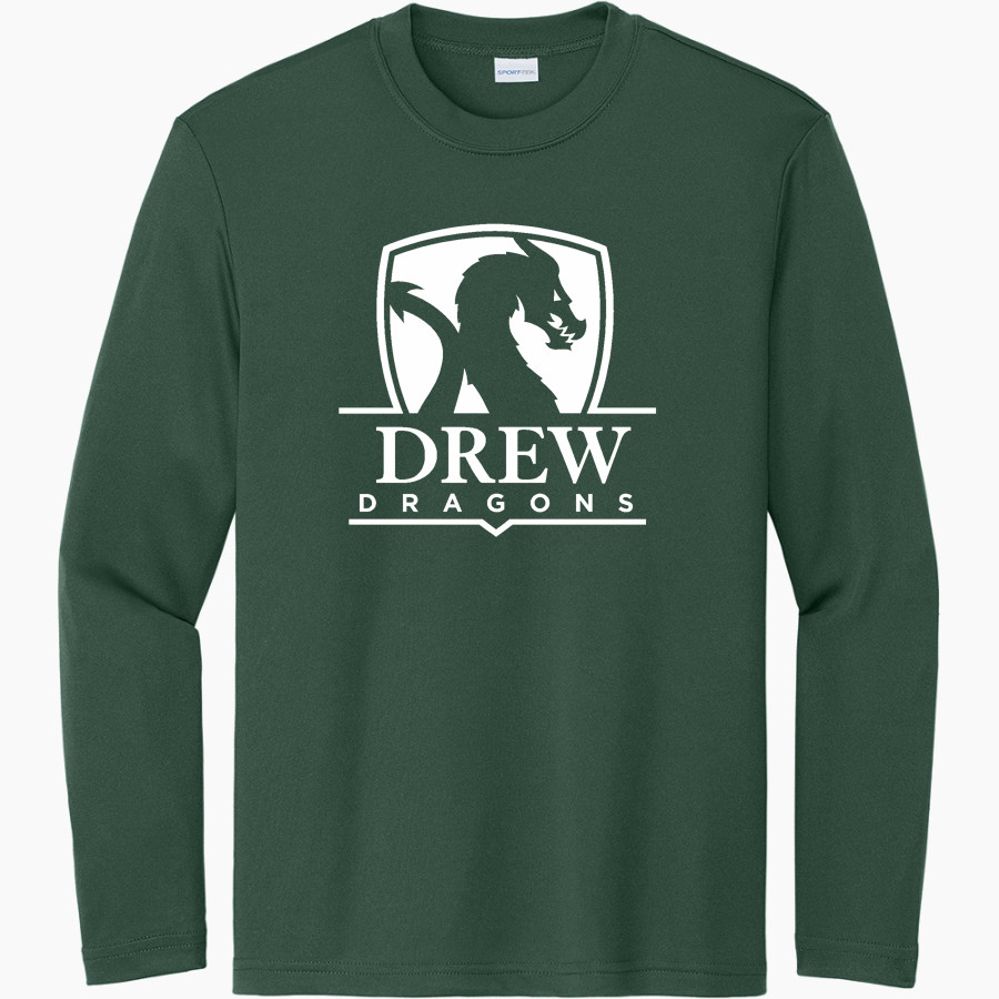 Drew Dragons Sport-Tek Youth Long Sleeve PosiCharge Competitor Tee