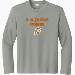 A C JONES HIGH SCHOOL TROJANS <span class="pdp-name-mascot">A C JONES TROJANS</span> Sport-Tek Youth Long Sleeve PosiCharge Competitor Tee Front Thumbnail